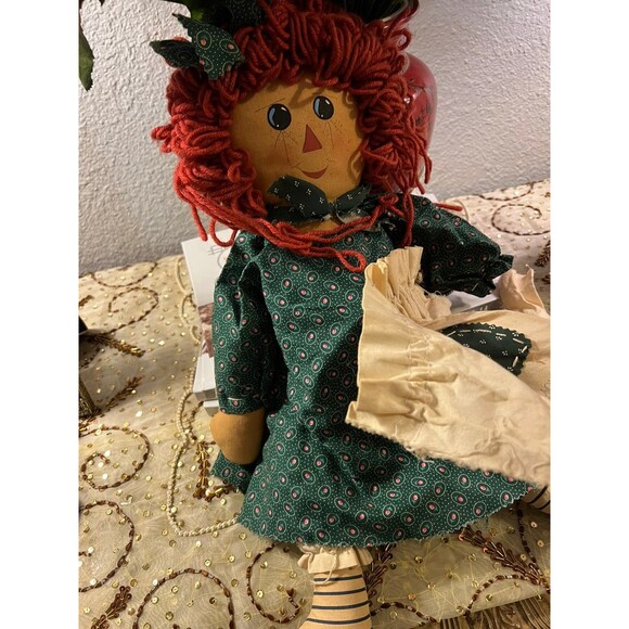 VINTAGE RAGGEDY ANN DOLL 19"H - Picture 2 of 9